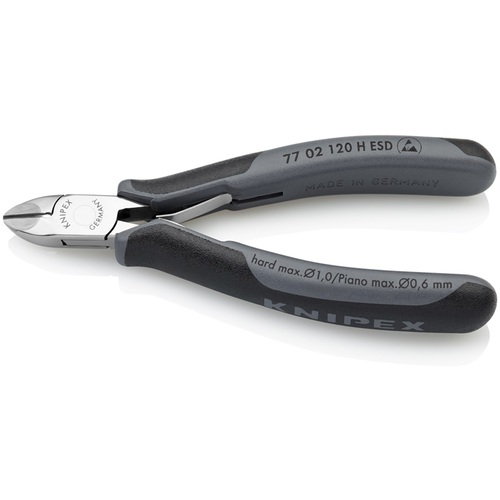 KNIPEX ESD超硬刃電子工学ニッパー 7702-120HESD 120粍 静電気押しとどめる ニッパー-花・ガーデン・DIY