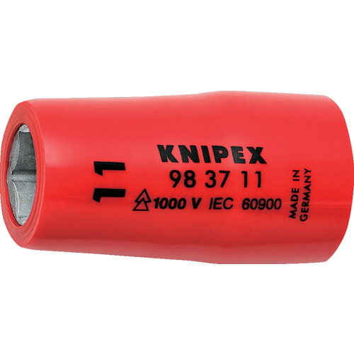 KNIPEX 絶縁ソケット 9837-11 3/8X11mm 6個まとめ売り 6個 【まとめ売り商品】