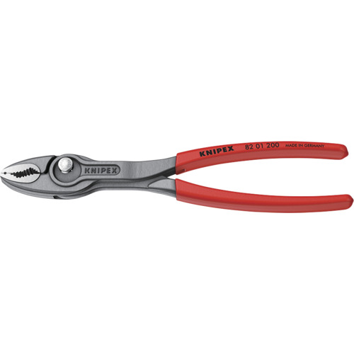KNIPEX スリップジョイントプライヤー 8201200SB ツイングリップ プラスチックハンドル 200mm(SB店頭展示パッケージ仕様) 6丁まとめ売り 6丁 【まとめ売り商品】|設備プロ王国 店