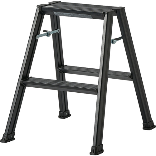 TENMA 軽銀踏み台2段 812004245 黒いこと 6台まとめ売り 6台 【まとめ売り商いもの】 DIY・工具-花・ガーデン・DIY