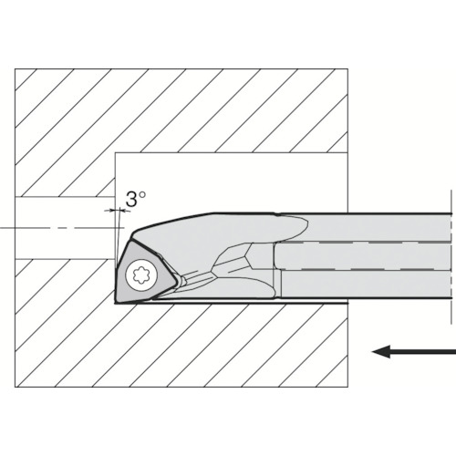 京セラ 口径処理用エクセレントバー A08X-SWUBR08-10AE S/A－SWUB(P)－AE 切削・研削工具-DIY・工具-その他