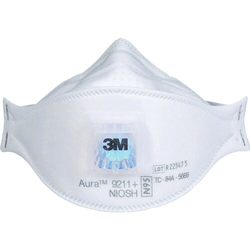3M Aura 9211 AURA N 折りたたみ式防護マスク 9211+ N95 10枚/1箱 12箱まとめ売り 12箱 【まとめ売り商品】