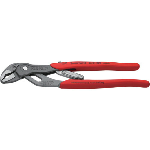 KNIPEX 【ブリスターパック仕様】ウォーターポンププライヤー(スマートグリップ) 8501-250SB 250mm 6丁まとめ売り 6丁 【まとめ売り商品】