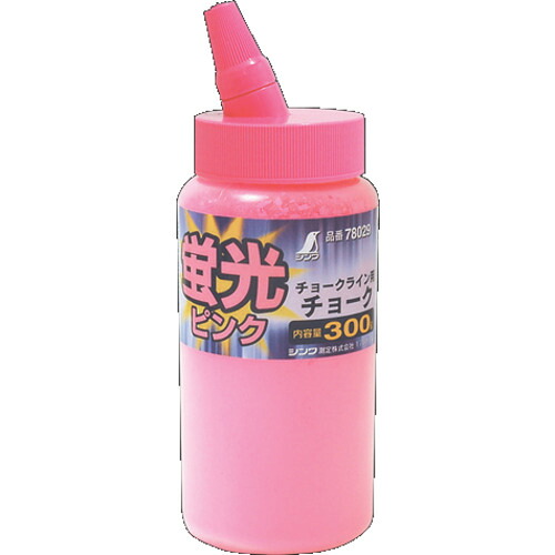 シンワ 車輪止め 78029 ハンディチョークライン用 螢光さくら色 300g 36本まとめ売り 36本 【まとめ売り商いもの】