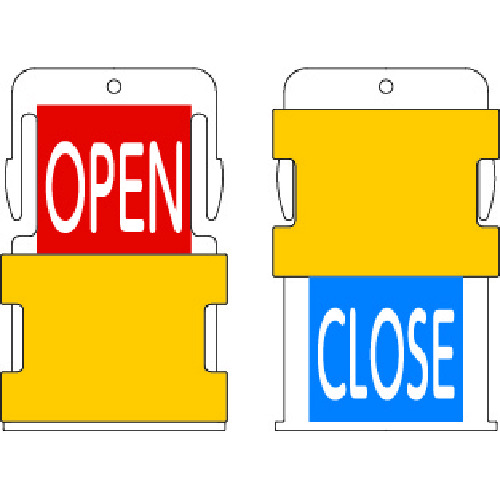 IM スライド表示タグ AIST7-EN OPEN CLOSE (OPEN － 赤地に白 / CLOSE － 青字に白) 30枚まとめ売り 30枚 【まとめ売り商品】