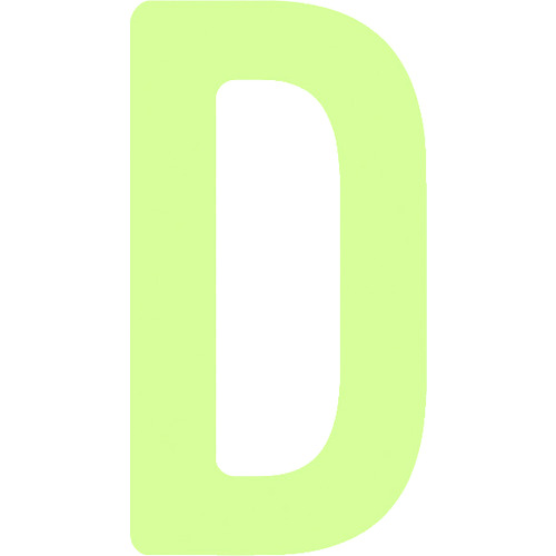 IM 非常用目じるし AILUMI50-D 中明快さ蓄光カッテイング文字記号 字母 D ねばり着く消印 50×26粍 30枚まとめ売り 30枚 【まとめ売り商いもの】