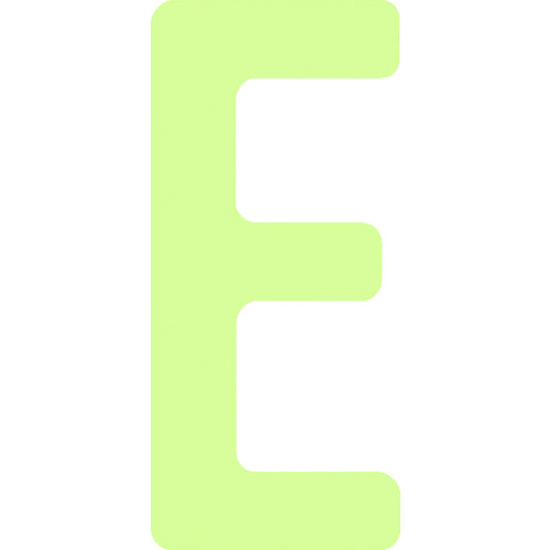 IM 非常用目じるし AILUMI50-E 中明快さ蓄光カッテイング文字記号 字母 E ねばり着く消印 50×22粍 30枚まとめ売り 30枚 【まとめ売り商いもの】