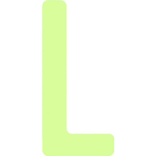 IM 非常用目じるし AILUMI50-L 中明快さ蓄光カッテイング文字記号 字母 L ねばり着く消印 50×23粍 30枚まとめ売り 30枚 【まとめ売り商いもの】