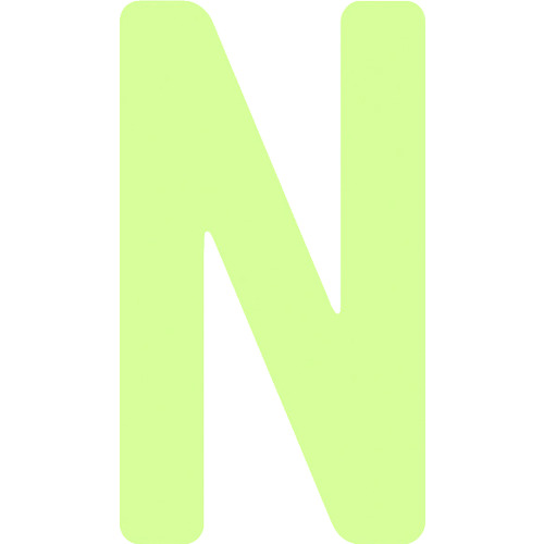 IM 非常用目じるし AILUMI50-N 中明快さ蓄光カッテイング文字記号 字母 N ねばり着く消印 50×28粍 30枚まとめ売り 30枚 【まとめ売り商いもの】
