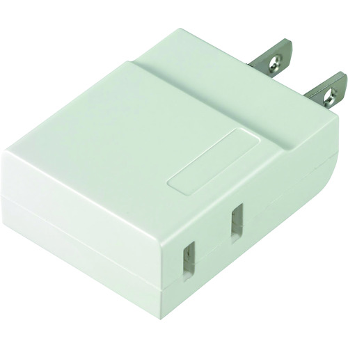 ELPA パウダーコンパクト水道栓2個口 A-CT002B(W) 40個まとめ売り 40個 【まとめ売り商いもの】