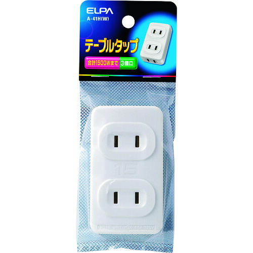 ELPA 一覧表水道栓 A-41H(W) 3個口 白いこと 150個まとめ売り 150個 【まとめ売り商いもの】