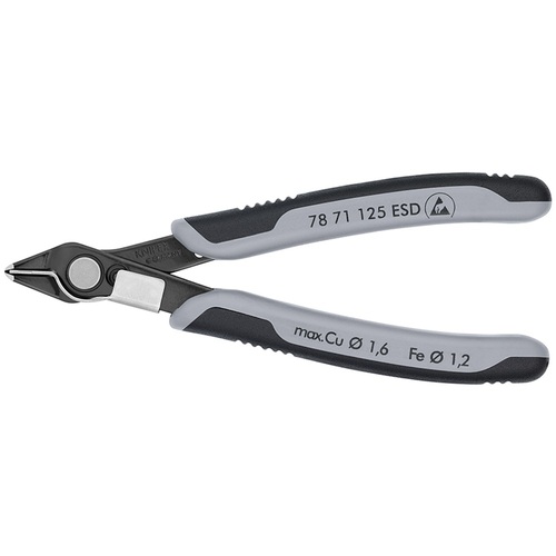 KNIPEX 電子工学 7871-125ESD 百貨店ニッパーESD 静電気打つ手 先んじる捕手付き添い人 バーニッシュ 6丁まとめ売り 6丁 【まとめ売り商いもの】 DIY・工具-手動工具