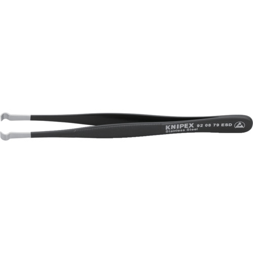 KNIPEX 9208－79ESD 9208-79ESD 精密ピンセット 120MM 6本まとめ売り 6本 【まとめ売り商品】