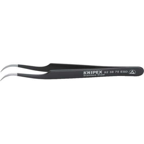 KNIPEX 9238－75ESD 9238-75ESD 精密ピンセット 120MM 6本まとめ売り 6本 【まとめ売り商品】