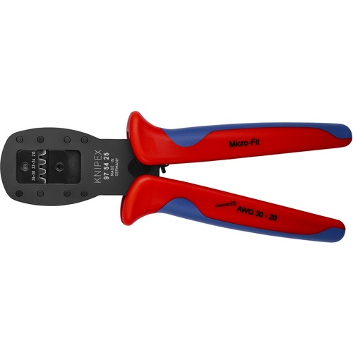 KNIPEX Micro－Fit(TM)用平行圧着プライヤー 9754-25 全長190粍