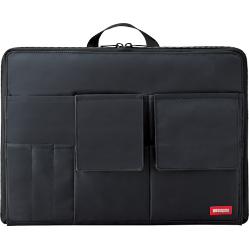 LIHIT インナーバッグ A7559-24 A4バッグインバッグ(ワイドタイプ) ブラック 10個まとめ売り 10個 【まとめ売り商品】