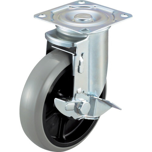 ワコーパレット エアーキャスター(自在車ストッパー付) AHG-125-GUDS 125mm ウレタン車 8個まとめ売り 8個 【まとめ売り商品】