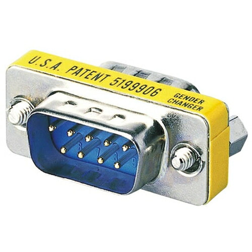 ELECOM 超小型アダプターD－Sub9pin牡－D－Sub9pin牡 AD-D9MM 180個まとめ売り 180個 【まとめ売り商いもの】