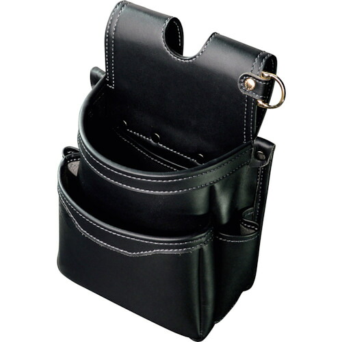 フジ矢 腰袋薄型2段(黒金)LIGHT AB-32BG PU LEATHER SERIES 10個まとめ売り 10個 【まとめ売り商いもの】