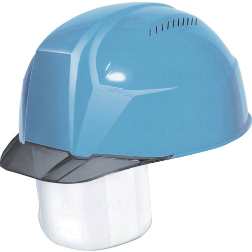 DIC 超軽量 AA23-CSV-HA8-KP-LB/S 透明バイザーヘルメット(シールド面付) AA23-CSV KP ライトブルー/スモーク 20個まとめ売り 20個 【まとめ売り商品】