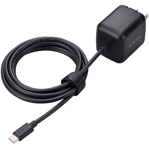 ELECOM ノートPC用ACアダプター ACDC-PD8665BK USB PD 65W USB－Cケーブル一体 2.0m ブラック 20個まとめ売り 20個 【まとめ売り商品】