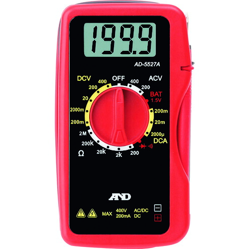 A＆D デジタルマルチメーター AD5527A AD5527A 10台まとめ売り 10台 【まとめ売り商品】 15,848円