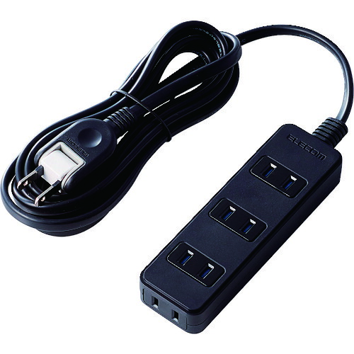 ELECOM TV用砂ぼこり押しとどめるシャッター付水道栓 AVT-ST02-2425BK 4個口 2.5m 黒いこと 30個まとめ売り 30個 【まとめ売り商いもの】