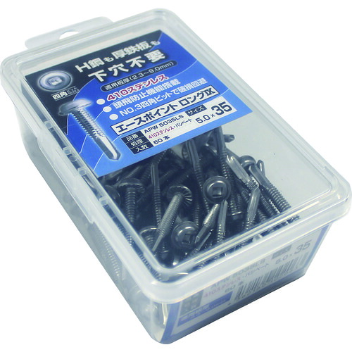 コノエ ステン APW5019LS エースポイント ロングIX 5.0x19 (80本入) 12PKまとめ売り 12PK 【まとめ売り商品】|設備プロ王国 店