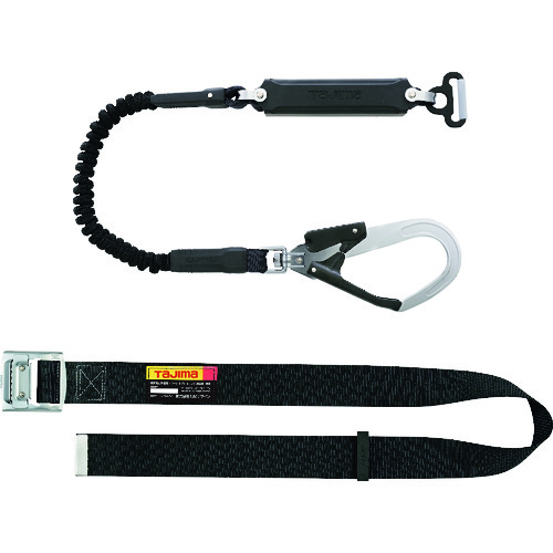 タジマ 胴ベルト B1SMJR-AL2BK スチール M 黒 蛇腹 A環L2セット 6Sまとめ売り 6S 【まとめ売り商品】