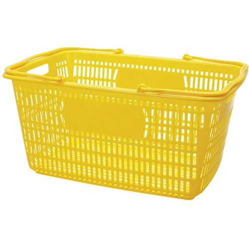 JTX 365217)販売店かご B264J-YE 30L黄 B264J－YE 10個まとめ売り 10個 【まとめ売り商いもの】