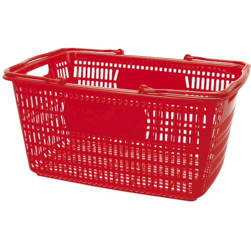 JTX 365219)販売店かご B264J-RE 30L赤 B264J－RE 10個まとめ売り 10個 【まとめ売り商いもの】