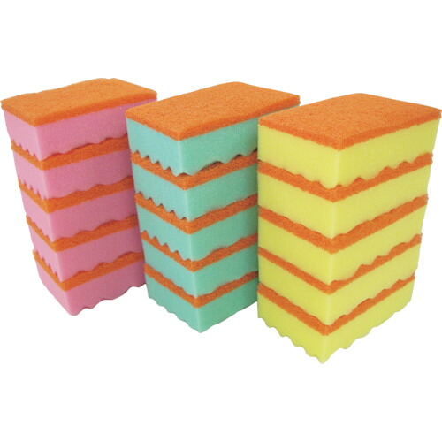 キクロン キクロンプロBー510スポンジたわしソフト5P B-510-5P 24PKまとめ売り 24PK 【まとめ売り商品】