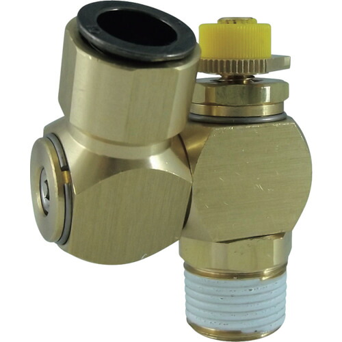 チヨダ フジスピードコントローラβ(金属)メーターアウト10mm・R3/8 B10-03SC-O 10個まとめ売り 10個 【まとめ売り商品】|設備プロ王国 店
