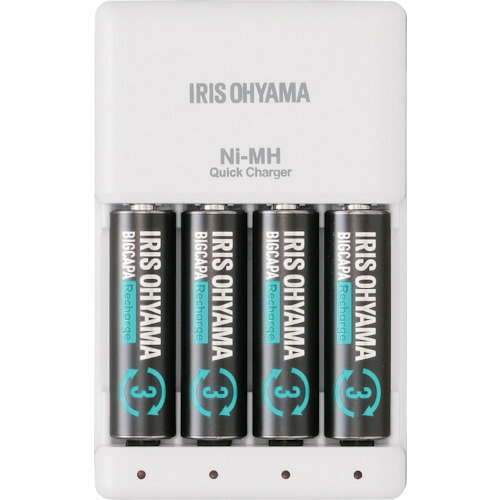 IRIS 578040 BCR-SQC3MH/4S ビックキャパ リチャージ 急速充電器セット 単3型4個付 10Sまとめ売り 10S 【まとめ売り商品】