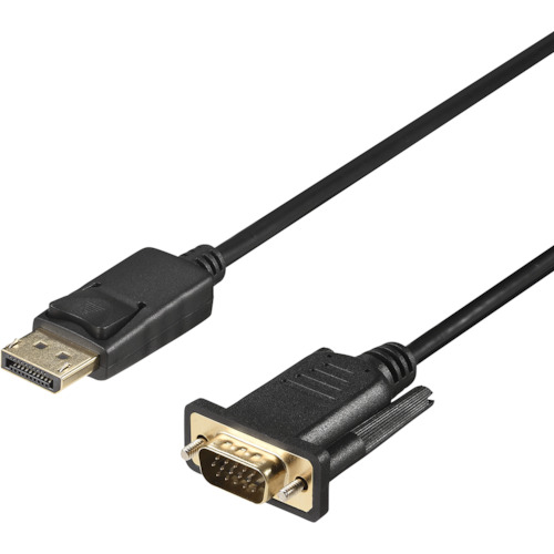 BUFFALO DP－VGA BDPVG10BK 変換ケーブル 1m ブラック 180個まとめ売り 180個 【まとめ売り商品】