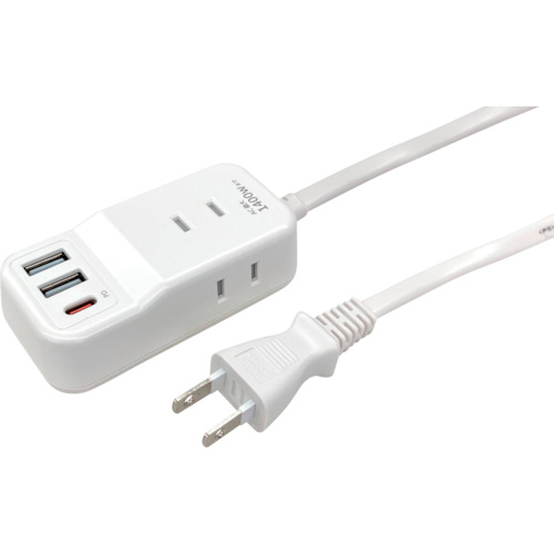 air-J 実業家最低限度クラスモバイルタップACX3，USBX2，type-c(PD20W)X1 AOT-N325 WH 2.5m有線テレビ WH 25個まとめ売り 25個 【まとめ売り商いもの】