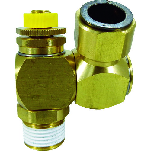 チヨダ フジスピードコントローラβ(金属)メーターアウト B10-04SC-O 10mm・R1/2 10個まとめ売り 10個 【まとめ売り商品】|設備プロ王国 店