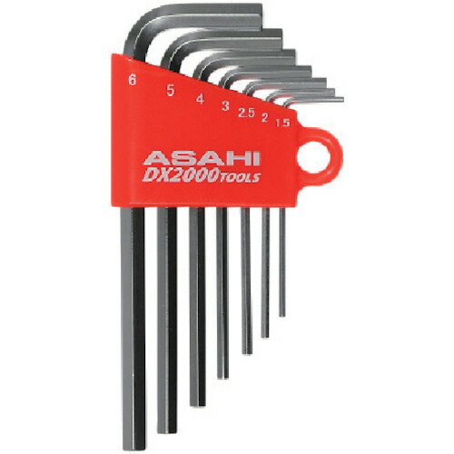 ASH メッキ六角棒鍵書き割り7本組 AXS-0710 10Sまとめ売り 10S 【まとめ売り商いもの】