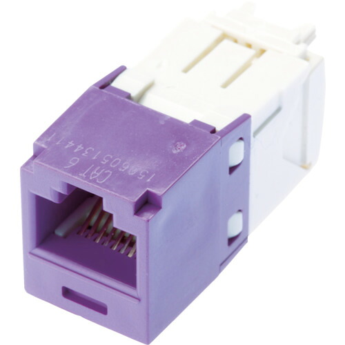 PANDUIT 科目6モジュラージャック CJ688TGVL 紫 50個まとめ売り 50個 【まとめ売り商いもの】