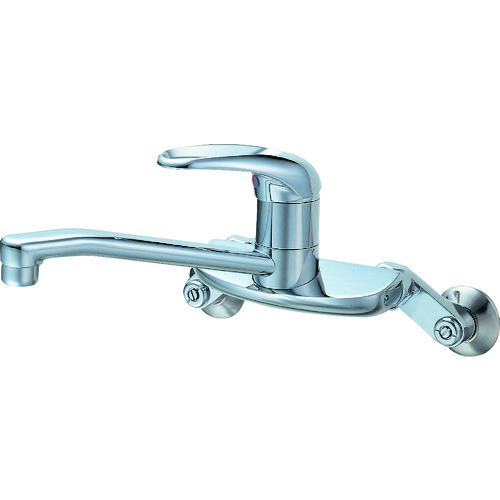 SANEI シングル混合栓 CK2710-13 取付寸法120～220mm 上向きパイプ