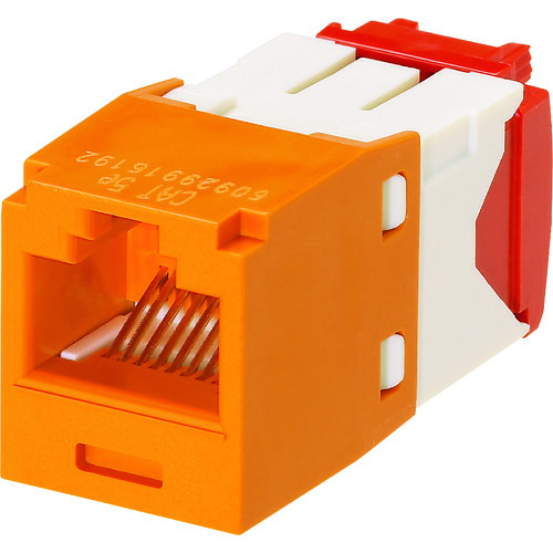 PANDUIT カテゴリ5E CJ5E88TGOR RJ45モジュラージャック UTP TGタイプ オレンジ CJ5E88TGOR 50個まとめ売り 50個 【まとめ売り商品】｜設備プロ王国　店