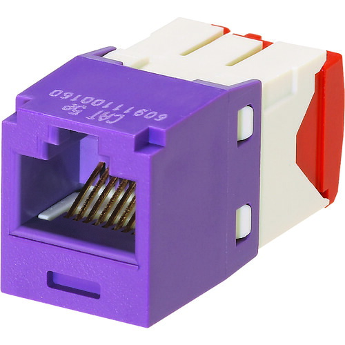 PANDUIT カテゴリ5E CJ5E88TGVL RJ45モジュラージャック UTP TGタイプ 紫 CJ5E88TGVL 50個まとめ売り 50個 【まとめ売り商品】