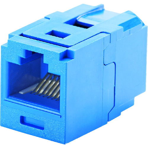 PANDUIT カテゴリ6 CC688BU JJアダプタ(RJ45中継用ジャック) 青 50個まとめ売り 50個 【まとめ売り商品】