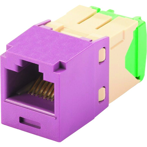 PANDUIT カテゴリ6 CJT688TGVL モジュラージャック(細径タイプ) TGタイプ 28・30AWG 紫 50個まとめ売り 50個 【まとめ売り商品】