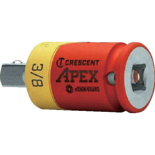 APEX TOOL CAEAD324 eSHOKーGUARD(TM) 9.5mm 絶縁ソケットアダプター 4個まとめ売り 4個 【まとめ売り商品】