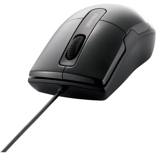 BUFFALO 有線BlueLEDマウス BSMBU26SMBK 静音/3ボタン Mサイズ ブラック 20個まとめ売り 20個 【まとめ売り商品】 44,444円