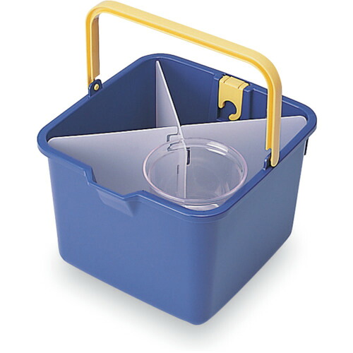 テラモト 仕切り付きバケツ青 CE-447-000-0 10個まとめ売り 10個 【まとめ売り商品】