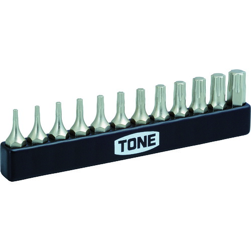 TONE オフセット式ラチェットドライバー用ビット BTIP12S トルクスプラスビットセット 12点書き割り 10Sまとめ売り 10S 【まとめ売り商いもの】