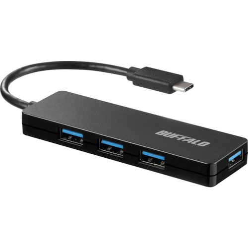 BUFFALO USB3.1(Gen1) BSH4U120C1BK Type－C 4ポート バスパワーハブ ブラック 40個まとめ売り 40個 【まとめ売り商品】