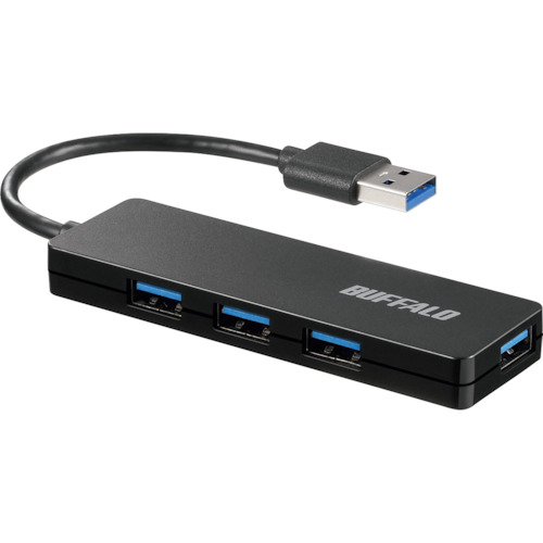 BUFFALO USB3.0 BSH4U120U3BK 4ポート バスパワーハブ ブラック 40個まとめ売り 40個 【まとめ売り商品】